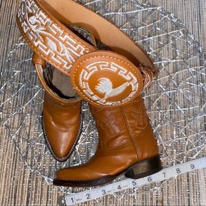 100% leather boots and belt